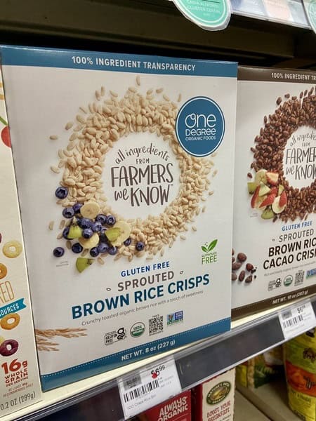 One Degree Organic Sprouted Cereal